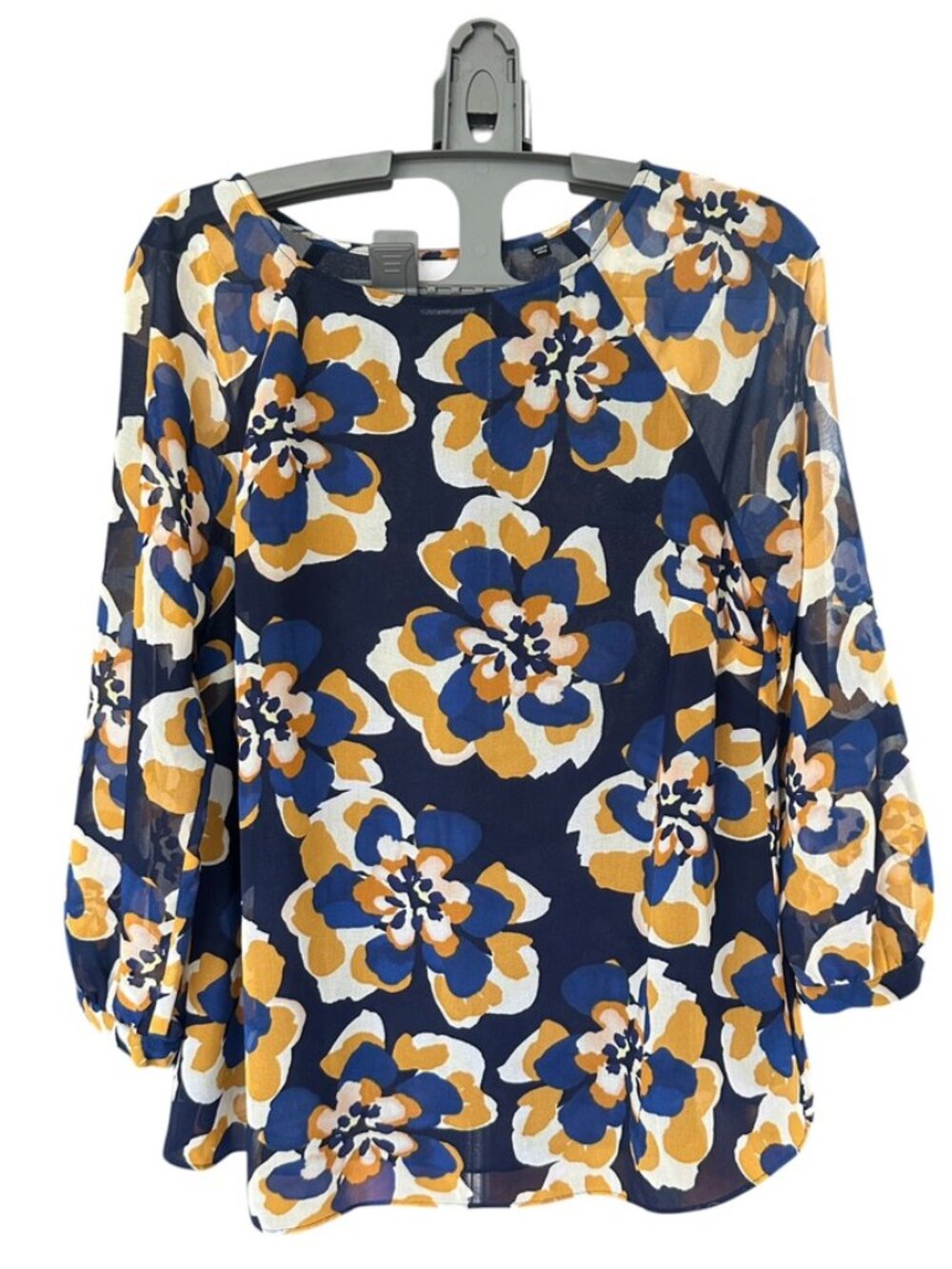 Cabi Lydia Floral Chiffon Blouse  (Style #3426) Size XS